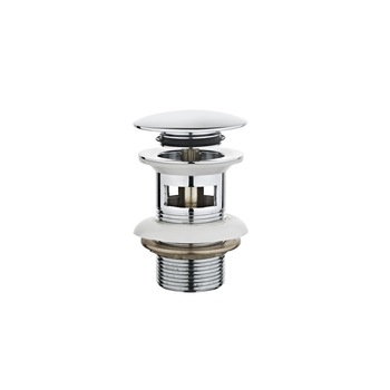 Ventil TEKA CLICK-CLACK rotund 1106900, cu preaplin, Finisaj Crom
